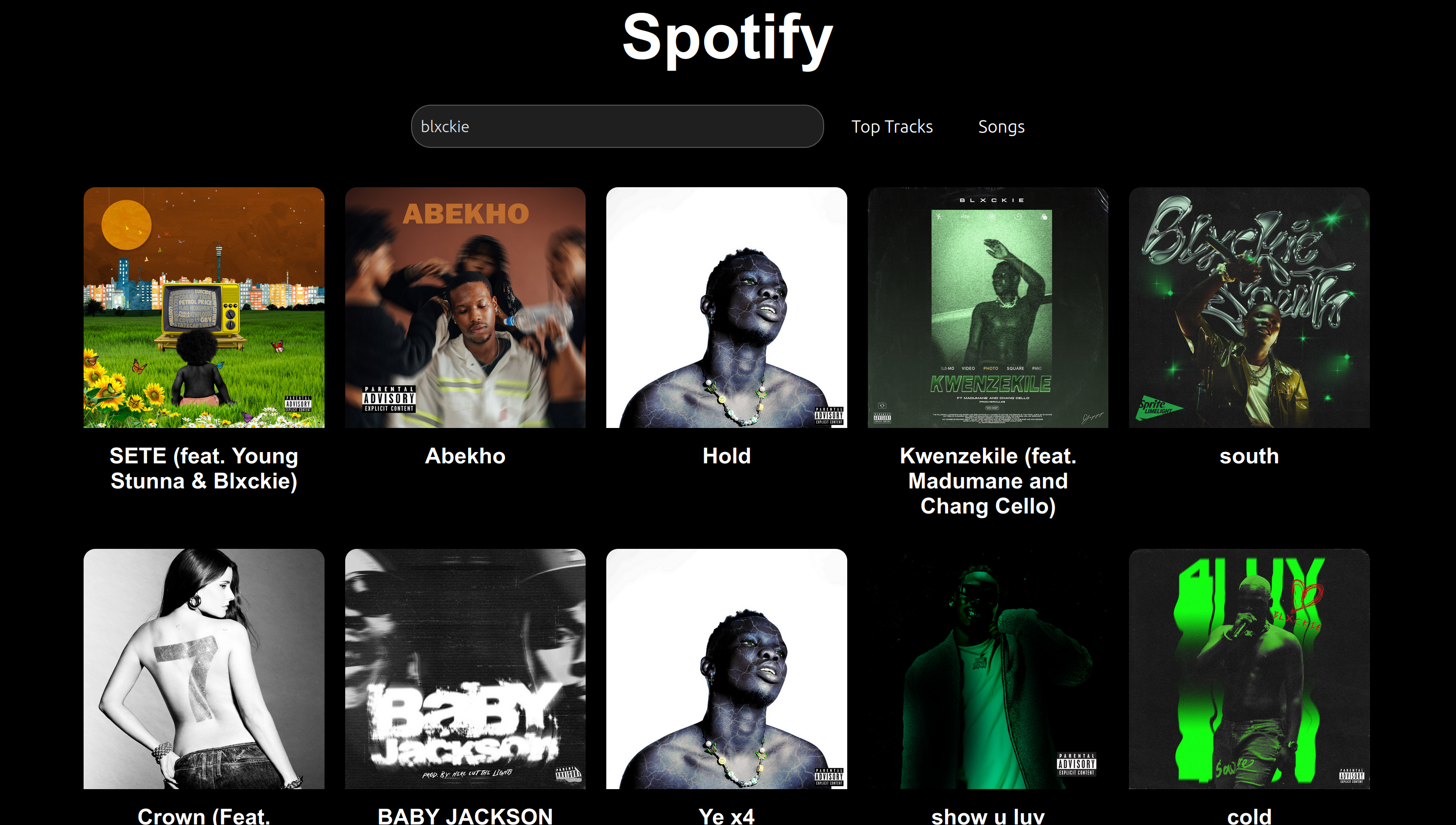 Spotify Clone Project