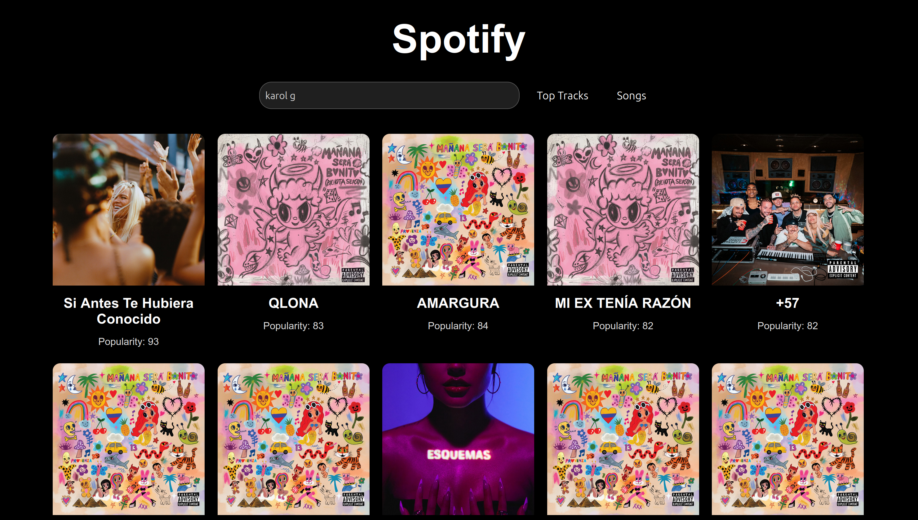 Spotify Clone Project