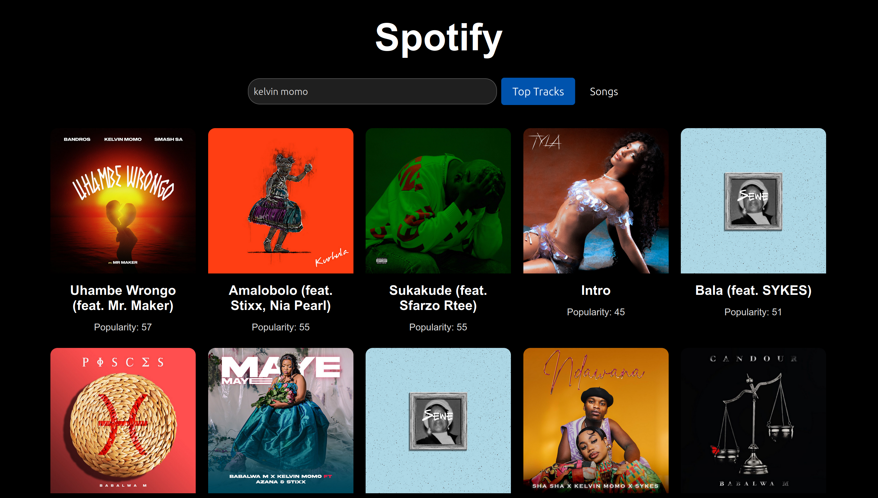 Spotify Clone Project