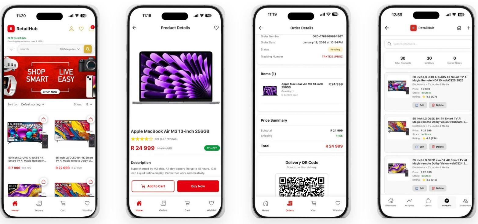 RetailHub App Screenshots